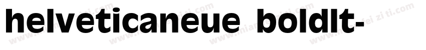 helveticaneue boldlt字体转换